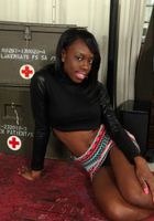 Ebony Jelly strips off her panties., Jelly (jel002) ATK Exotics: Jelly (Ebony Jelly strips off her panties.)